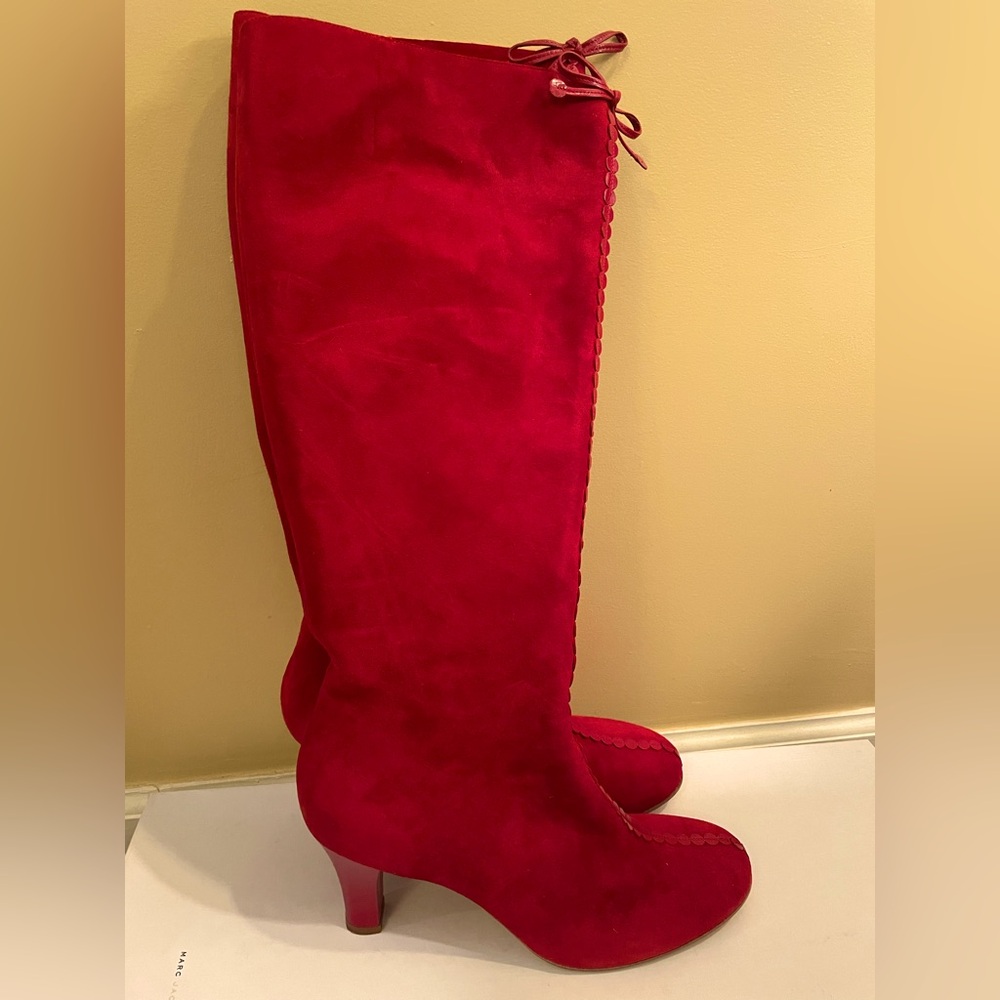 Marc Jacobs Red Suede Boots